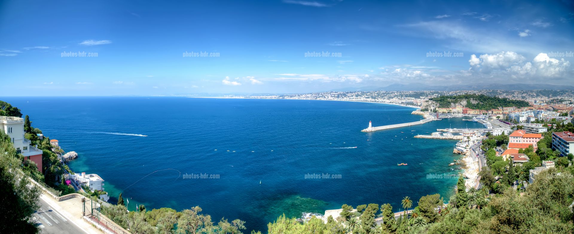 /Panoramique de la baie de Nice et de la Reserve